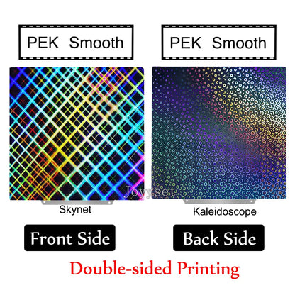 Holographic PEI Sheet 235X235 mm Double Sided  Spring Steel Sheet for Neptune 4, CR20, Ender 3, Adventurer 5m, & More!