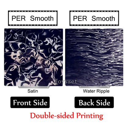 Holographic PEI Sheet 235X235 mm Double Sided  Spring Steel Sheet for Neptune 4, CR20, Ender 3, Adventurer 5m, & More!