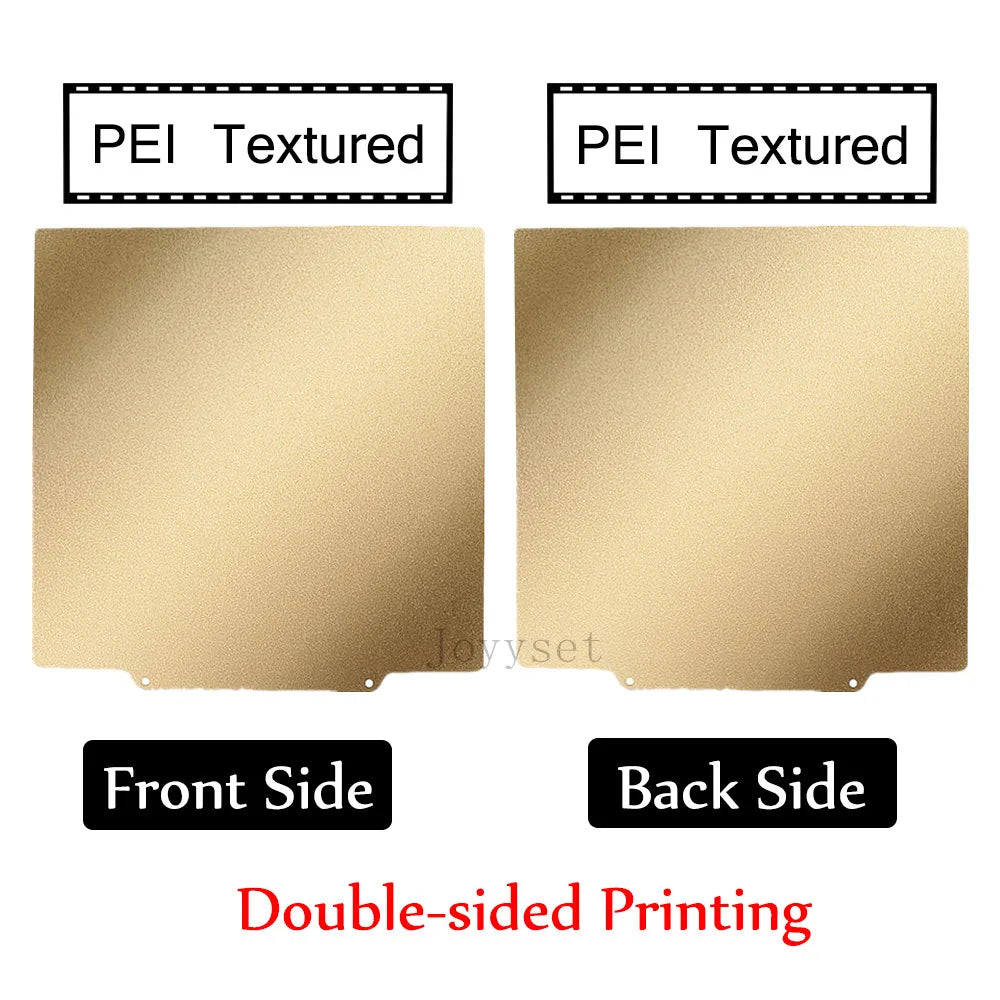 Holographic PEI Sheet 235X235 mm Double Sided  Spring Steel Sheet for Neptune 4, CR20, Ender 3, Adventurer 5m, & More!