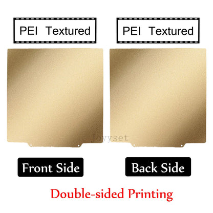 Holographic PEI Sheet 235X235 mm Double Sided  Spring Steel Sheet for Neptune 4, CR20, Ender 3, Adventurer 5m, & More!