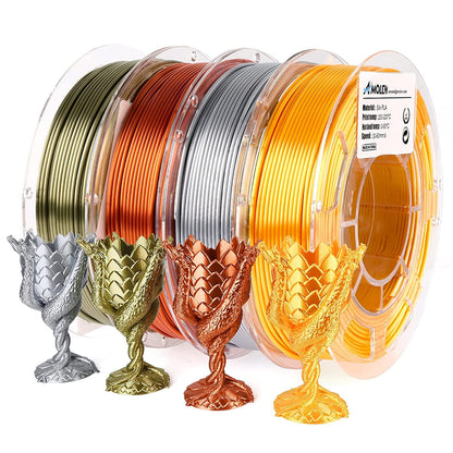 PLA Silk Basic Variety Pack (4x200g) - 1.75MM