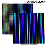 Holographic PEI Sheet 235X235 mm Double Sided  Spring Steel Sheet for Neptune 4, CR20, Ender 3, Adventurer 5m, & More!