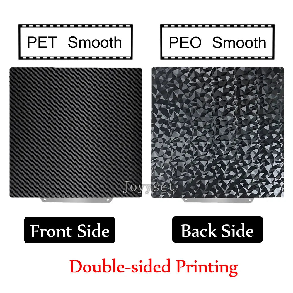 Holographic PEI Sheet 235X235 mm Double Sided  Spring Steel Sheet for Neptune 4, CR20, Ender 3, Adventurer 5m, & More!