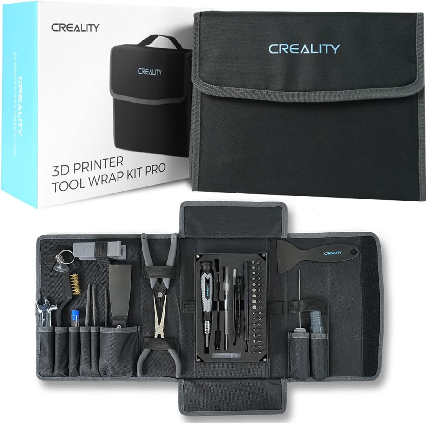 Creality 3D Printer Tool Kit, 74Pcs Assembly, Removal, Filament Cutting, etc...