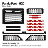 Biqu Panda Perch H2 and HT Add-on - Aluminum Mount for Two AMS and Multiple AMS HT for Bambu Lab H Series 3D Printer (H2D H2C H2S)