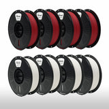 8 x 1kg High Speed PLA Pack - 2 Color Selection (4 per color) - IIID Max & Fremover